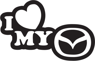 I Love My Mazda - Stickers Racer & Drift