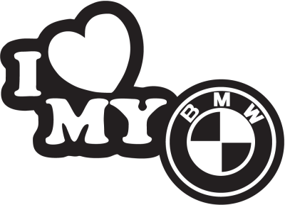 I Love My Bmw - Stickers Racer & Drift I Love My Bmw - Stickers Racer & Drift