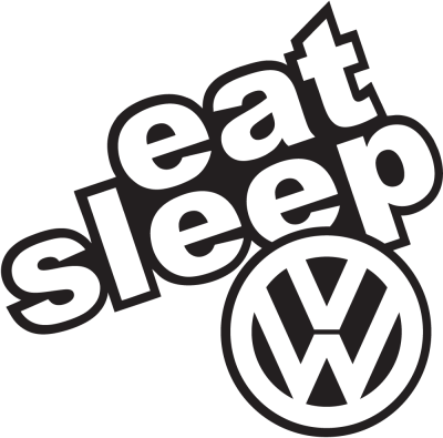 Eat Sleep Volkswagen - Stickers Auto Volkswagen