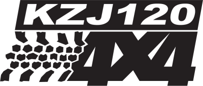 Logo 4x4 Kzj120 - Stickers deco 4x4 Logo 4x4 Kzj120 - Stickers deco 4x4