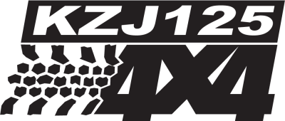 Logo 4x4 Kzj125 - Stickers deco 4x4 Logo 4x4 Kzj125 - Stickers deco 4x4