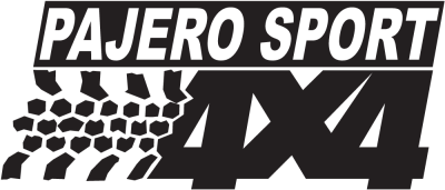 Logo 4x4 Pajero Sport - Stickers deco 4x4 Logo 4x4 Pajero Sport - Stickers deco 4x4