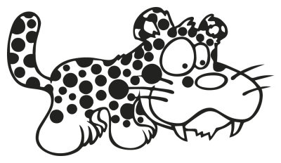 leopard - Stickers Felin