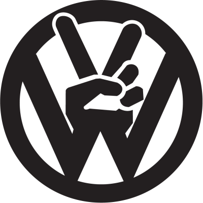 Jdm Peace Volkswagen - Stickers Auto Volkswagen