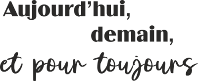 Sticker Citation Amour pour toujours - Stickers Citation Chambre