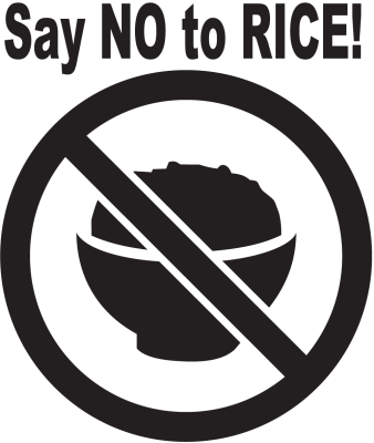 Jdm Say No To Rice! - Stickers Racer & Drift Jdm Say No To Rice! - Stickers Racer & Drift
