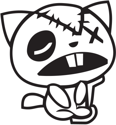 Jdm Chat Amoché - Stickers Racer & Drift