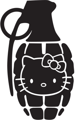 Jdm Grenade Hello Kitty - Stickers Racer & Drift Jdm Grenade Hello Kitty - Stickers Racer & Drift