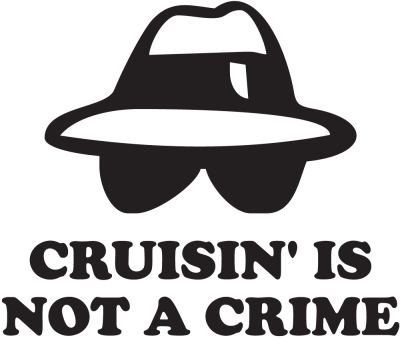 Jdm Cruisin'is Not A Crime - Stickers Racer & Drift