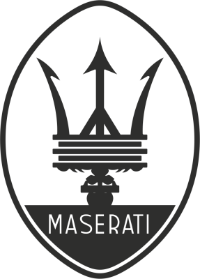 Maserati logo - Stickers Auto Maserati