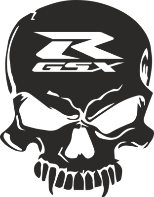 Sticker SUZUKI GSXR SKULL - Stickers Moto Suzuki