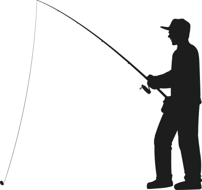 Sticker pêcheur silhouete debout meuble canapé - Stickers Pêche Sticker pêcheur silhouete debout meuble canapé - Stickers Pêche