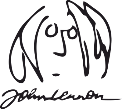 John Lennon - Stickers Groupes de Rock