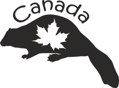 Sticker muraux Castor Canada - Stickers Monuments