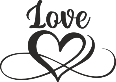Sticker Coeur Love - Stickers Amour