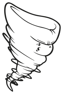 tornade - Stickers Humours tornade - Stickers Humours