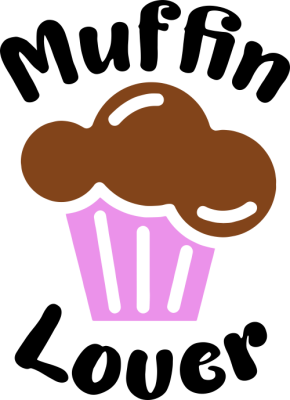 Sticker Mural Muffin Lover (Couleur) - Stickers Chocolat et Gâteaux