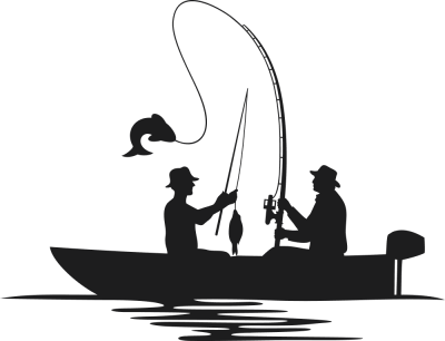 Sticker pecheurs bateau silhouette - Stickers Pêche Sticker pecheurs bateau silhouette - Stickers Pêche