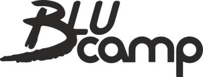 Sticker BLU CAMP - Stickers Caravane