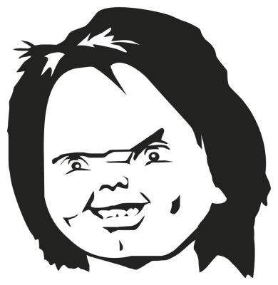 Sticker Chucky - Stickers Célébrités