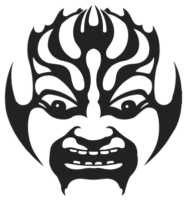 Sticker mural Masque - Stickers Tribal