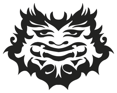 Sticker mural Masque - Stickers Tribal