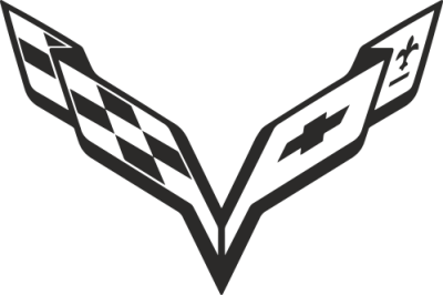 Sticker Logo Corvette Chevrolet 2 - Stickers Auto Chevrolet
