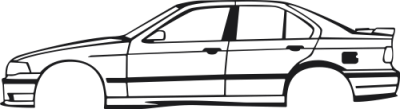 Sticker Silhouette Véhicule BMW E36 - Sticker Silhouette Véhicule Sticker Silhouette Véhicule BMW E36 - Sticker Silhouette Véhicule