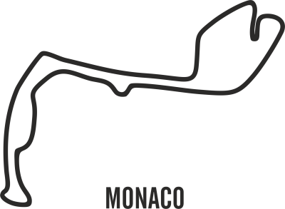 Sticker Circuit Monaco - Stickers Circuits F1