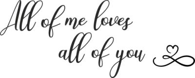 Sticker Citation All Of Me Loves all of you - Stickers Citation Chambre