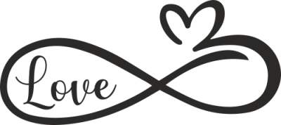 Sticker Coeur Infini 2 - Stickers Amour Sticker Coeur Infini 2 - Stickers Amour