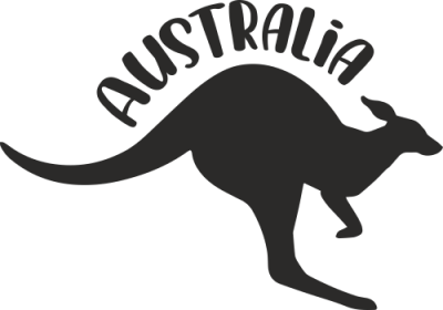 Sticker muraux kangourou Australie - Stickers Monuments