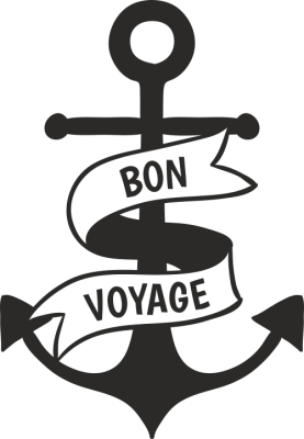 Sticker Mural Ancre Bon Voyage - Stickers Navigation déco Sticker Mural Ancre Bon Voyage - Stickers Navigation déco