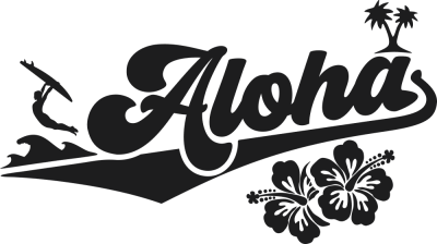 Sticker Aloha Surf - Stickers Sport Surf Sticker Aloha Surf - Stickers Sport Surf