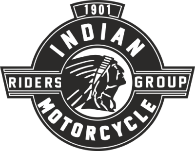 Sticker INDIAN LOGO BLASON - Stickers Moto Indian
