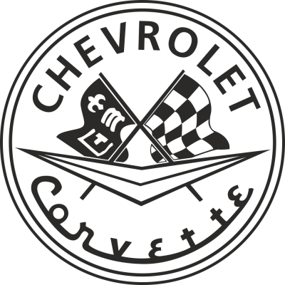 Sticker Chevrolet Corvette - Stickers Auto Chevrolet