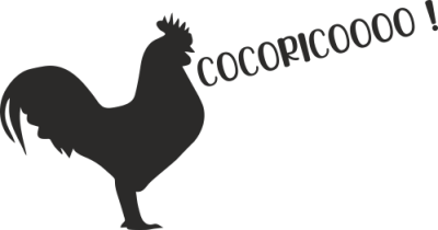 Sticker mural Coq Cocorico - Stickers Nature