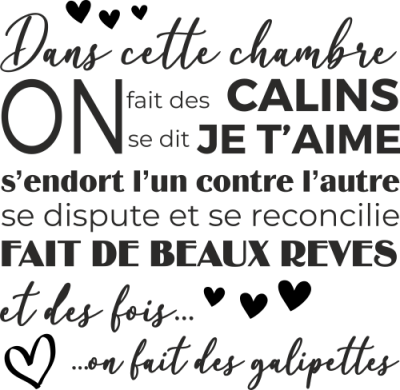 Sticker Citation Dans cette chambre - Stickers Citation Chambre Sticker Citation Dans cette chambre - Stickers Citation Chambre