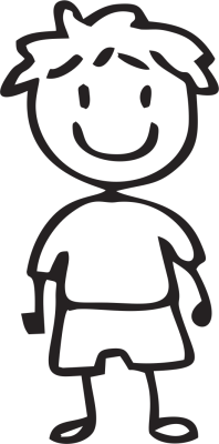 Sticker Famille Petit Garçon 3 - Stickers Personnages Famille Sticker Famille Petit Garçon 3 - Stickers Personnages Famille