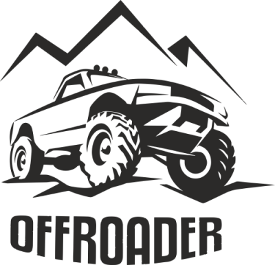 Sticker 4x4 offroader - Stickers deco 4x4