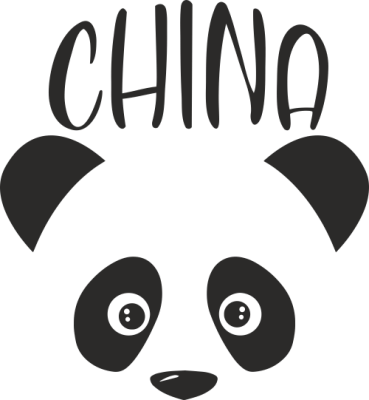 Sticker muraux Panda Chine - Stickers Monuments