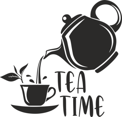 Sticker Mural Tea Time 7 - Stickers Café et Thé