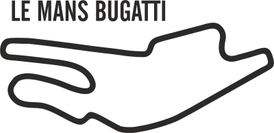 Sticker Circuit Le Mans Bugatti - Stickers Circuits F1