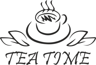 Sticker Mural Tea Time 6 - Stickers Café et Thé Sticker Mural Tea Time 6 - Stickers Café et Thé