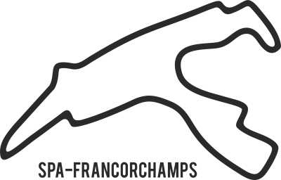 Sticker Circuit Spa-Francorchamps - Stickers Circuits F1