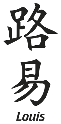 Prenom Chinois Louis - Stickers prenoms chinois
