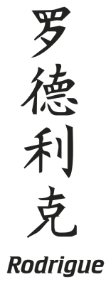 Prenom Chinois Rodrigue - Stickers prenoms chinois