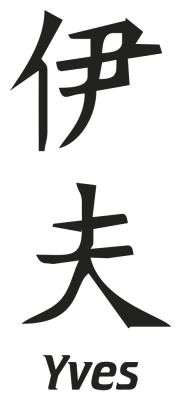 Prenom Chinois yves - Stickers prenoms chinois
