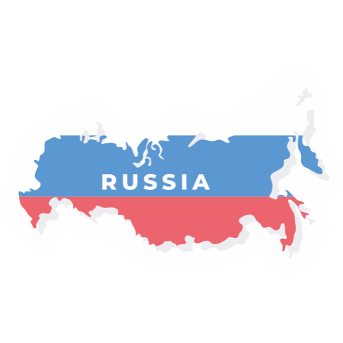 Sticker Drapeau Russie Pays