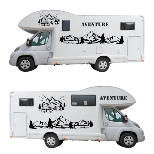 Stickers Camping Car Kit Foret Camping ref.d13071 MPA Déco